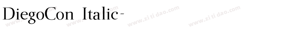 DiegoCon Italic字体转换